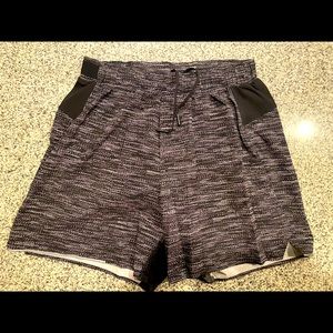 COPY - Men’s small lululemon shorts black and white with liner and 5” inseam.